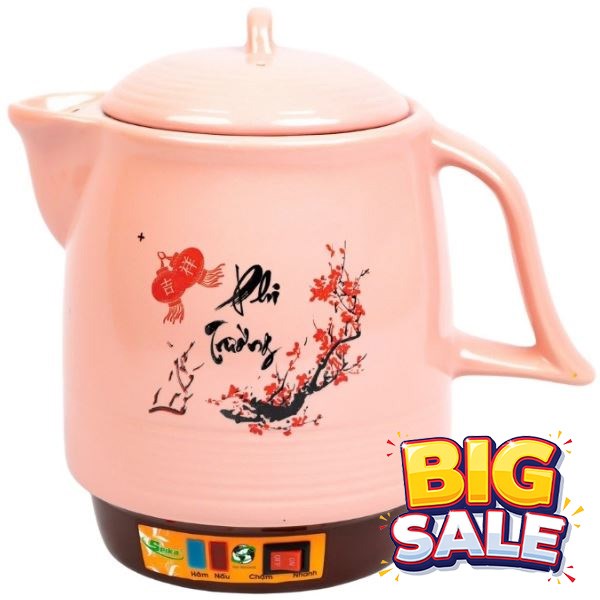 Siêu sắc thuốc điện Seika 3.3 lít SKS 373 Hồng