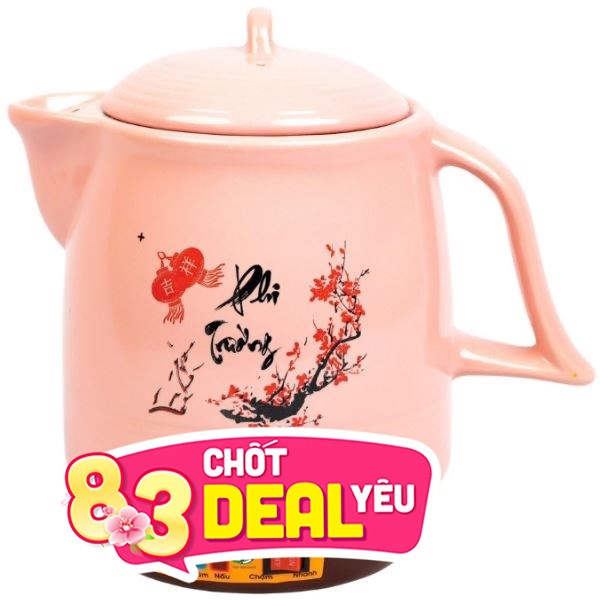 Siêu sắc thuốc điện Seika 3.3 lít SKS 373 Hồng