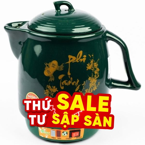 Siêu sắc thuốc điện Seika 3.3 lít SKS 375 Xanh
