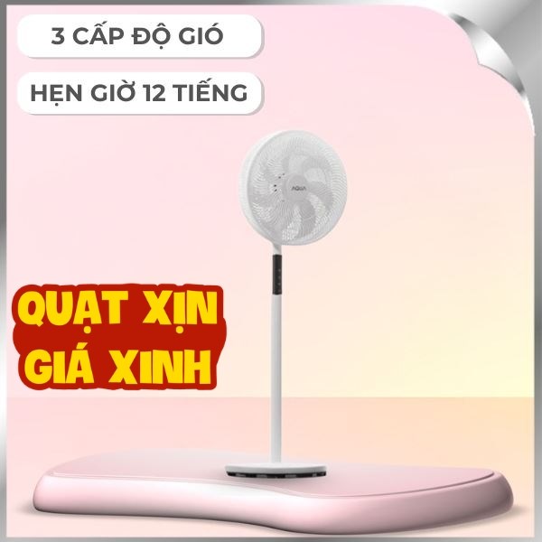 Quạt đứng Aqua  7 cánh AQS-FED3502R(W)-VN 50W