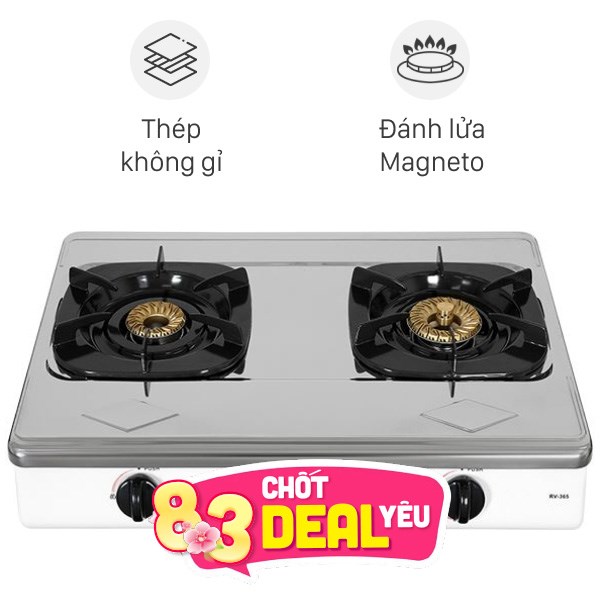 Bếp gas đôi Rinnai RV-365(SW)N