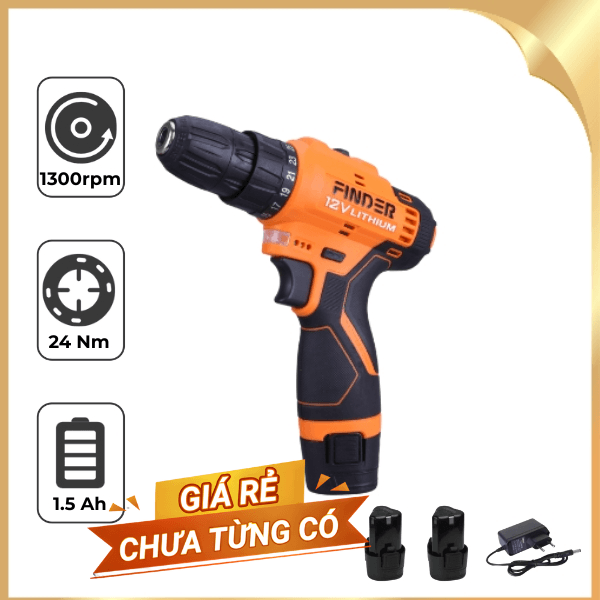 Máy khoan pin Finder FD10041222 12V