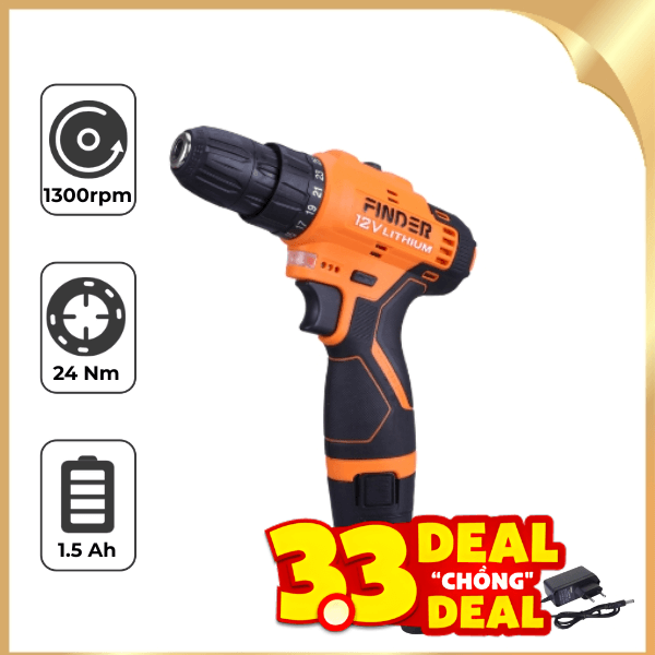 Máy khoan pin Finder FD10041222 12V