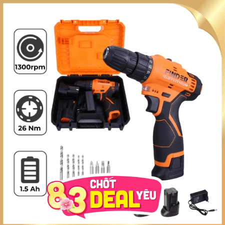 Máy khoan pin Finder FD10041621 16.8V