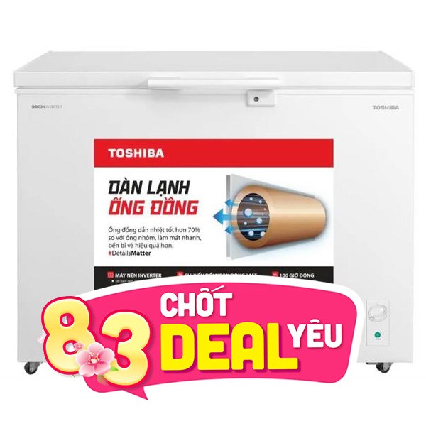 Tủ đông Toshiba Inverter 293 lít GR-RC390CM-PMV(01)