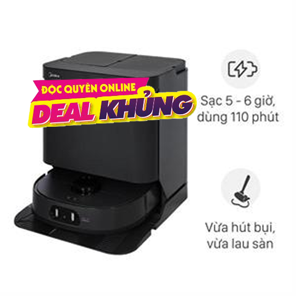 Robot hút bụi lau nhà Midea MV15ULTRAAPBK