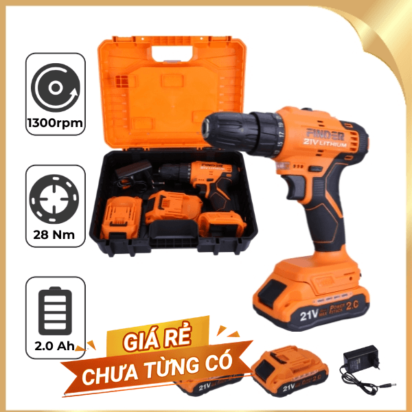 Máy khoan pin Finder FD10042121 21V