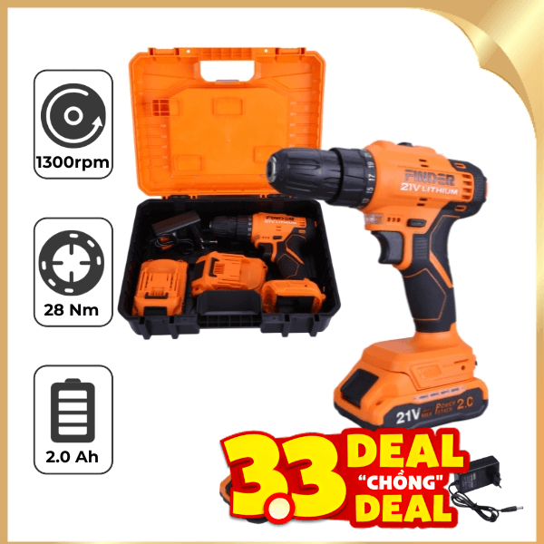 Máy khoan pin Finder FD10042121 21V