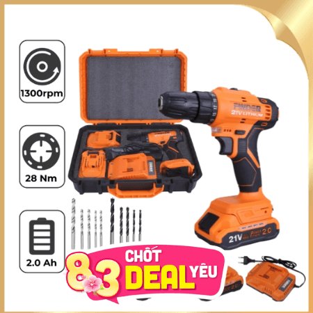 Máy khoan pin Finder FD10042122 21V