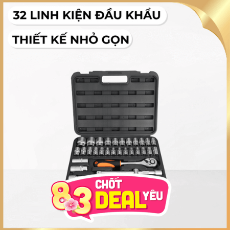 Bộ dụng cụ đầu khẩu 1/2 32 món Finder 192537