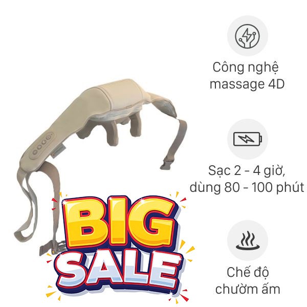 Máy massage cổ vai gáy Poongsan N18-BR