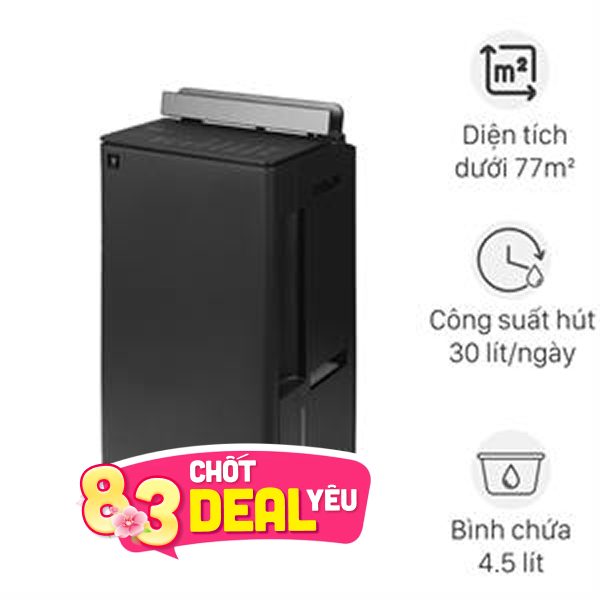 Máy hút ẩm kết hợp lọc không khí Sharp DW-T30FV-H 330W