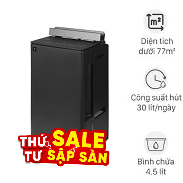 Máy hút ẩm kết hợp lọc không khí Sharp DW-T30FV-H 330W