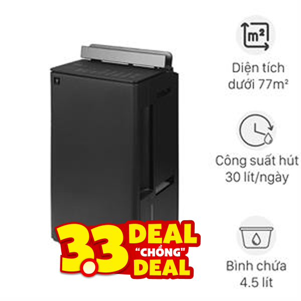 Máy hút ẩm kết hợp lọc không khí Sharp DW-T30FV-H 330W