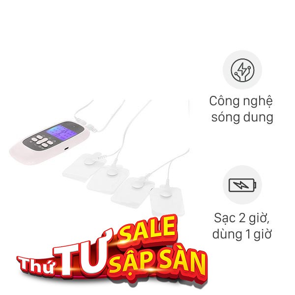 Máy massage xung điện 4 miếng dán Kachi MK46