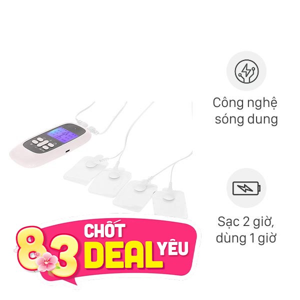 Máy massage xung điện 4 miếng dán Kachi MK46