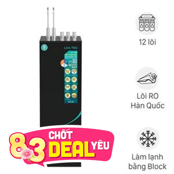 Máy lọc nước RO nóng nguội lạnh Hydrogen Livotec 828