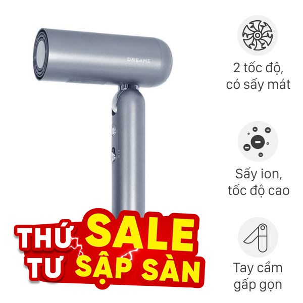 Máy sấy tóc và tạo kiểu đa năng Dreame Pocket Uni AHD54 Space Gray