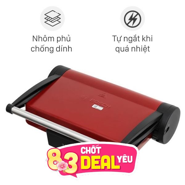 Vỉ nướng bếp điện Bosch 2000W TCG4104