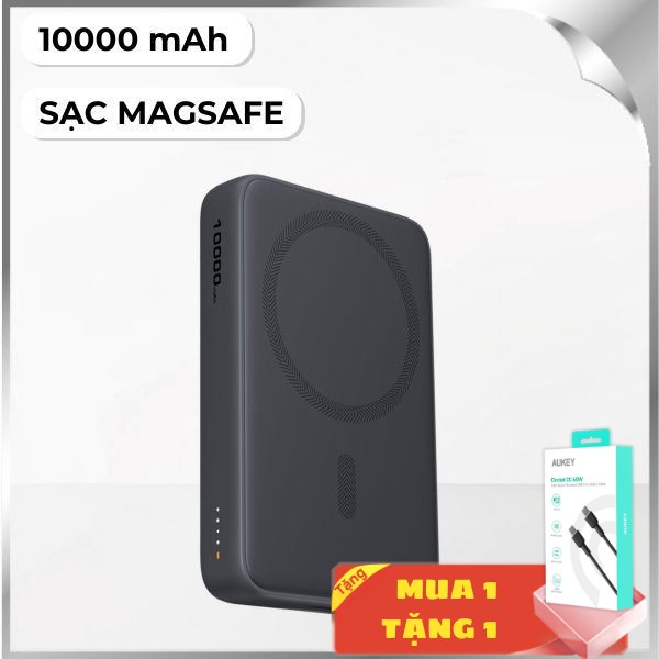 Aukey 20W PB-MS04 - Xám Đen