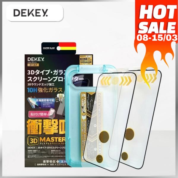 Miếng dán kính cường lực iPhone 13/13 Pro/14/16e/17e DEKEY 3D Quintessence