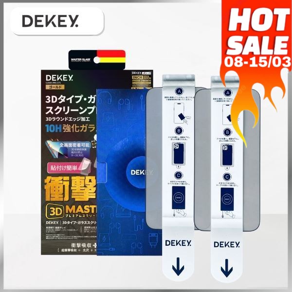 Miếng dán kính cường lực chống nhìn trộm iPhone 14 Pro DEKEY 3D Quintessence