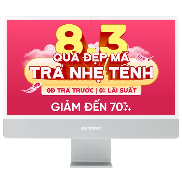 SingPC AIO M24Ai512H9M5-W i5 12450H 23.8 inch