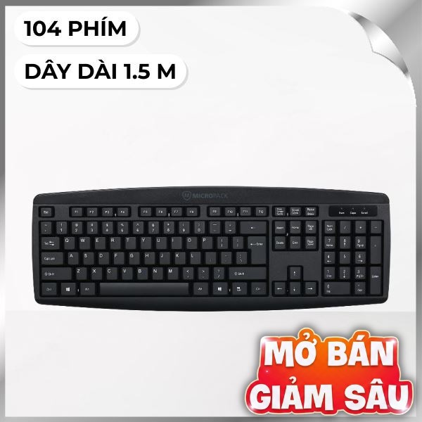 Bàn Phím Có Dây MicroPack K203