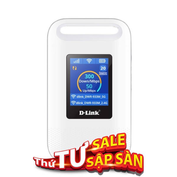 Bộ phát Wifi di động 4G LTE Wifi 6 D-Link DWR-933M