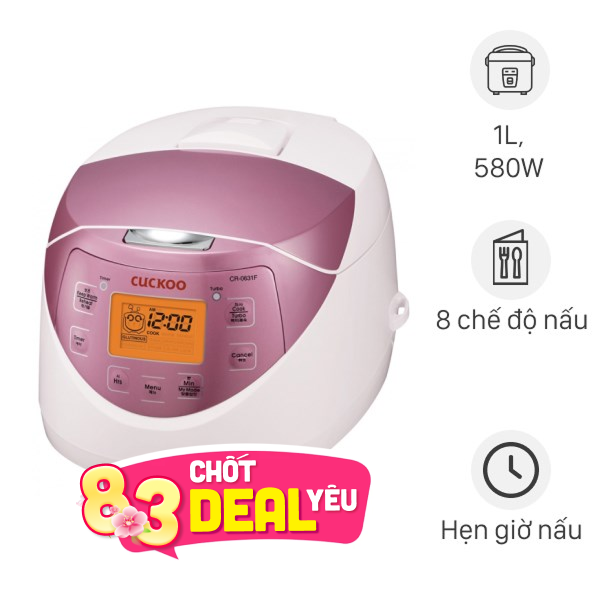 Nồi cơm điện tử Cuckoo 1 lít CR-0631F