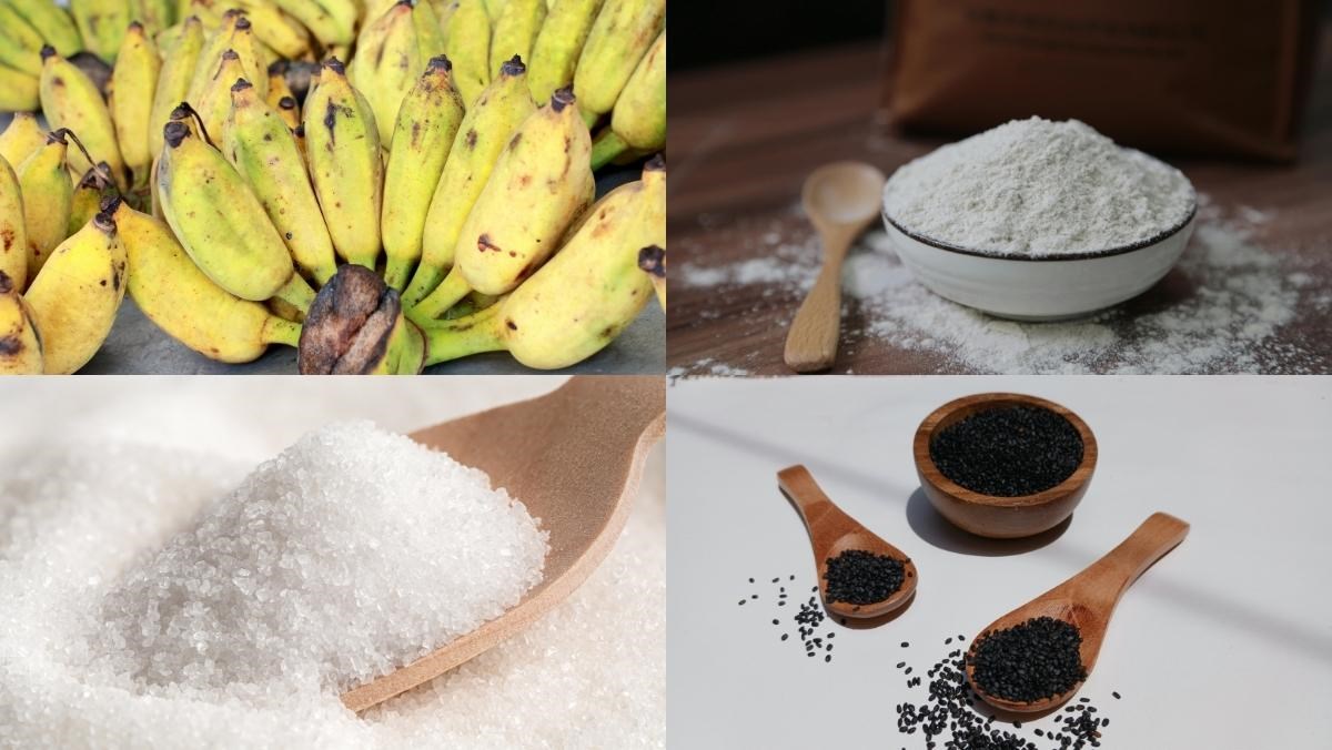 Nguyên liệu món ăn cách làm bánh chuối chiên phồng giòn tan có thể kinh doanh ai cũng làm được