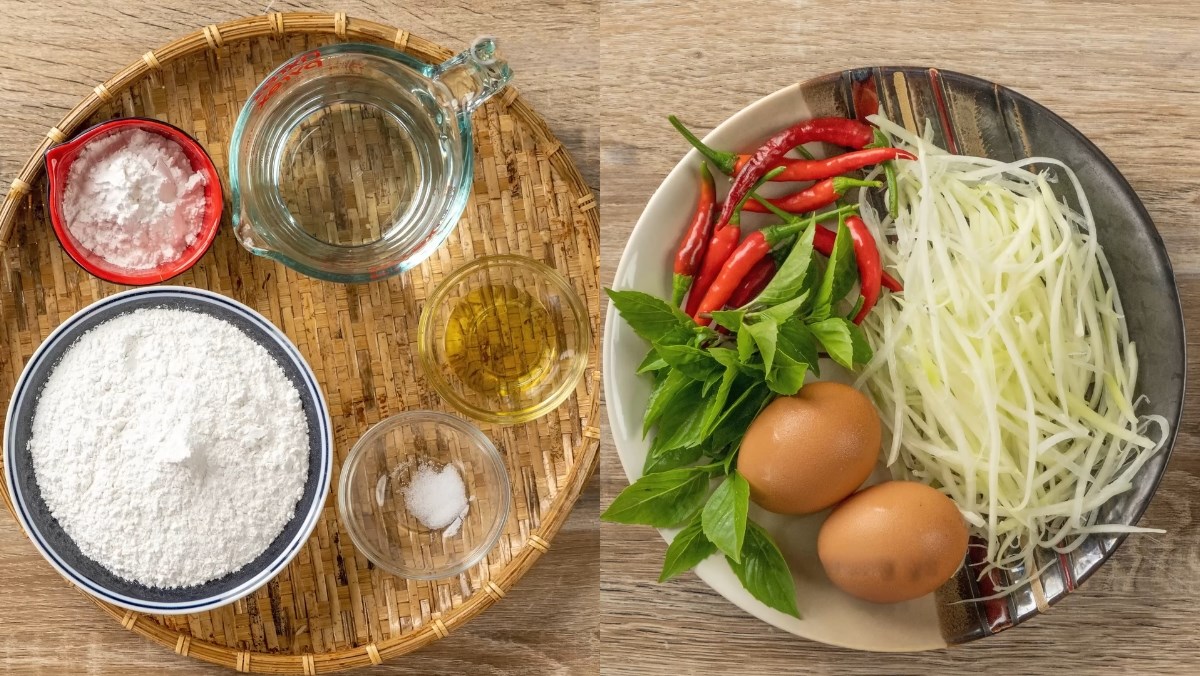 Nguyên liệu món ăn cách làm bột chiên người hoa giòn ngon tại nhà cực kỳ đơn giản hấp dẫn