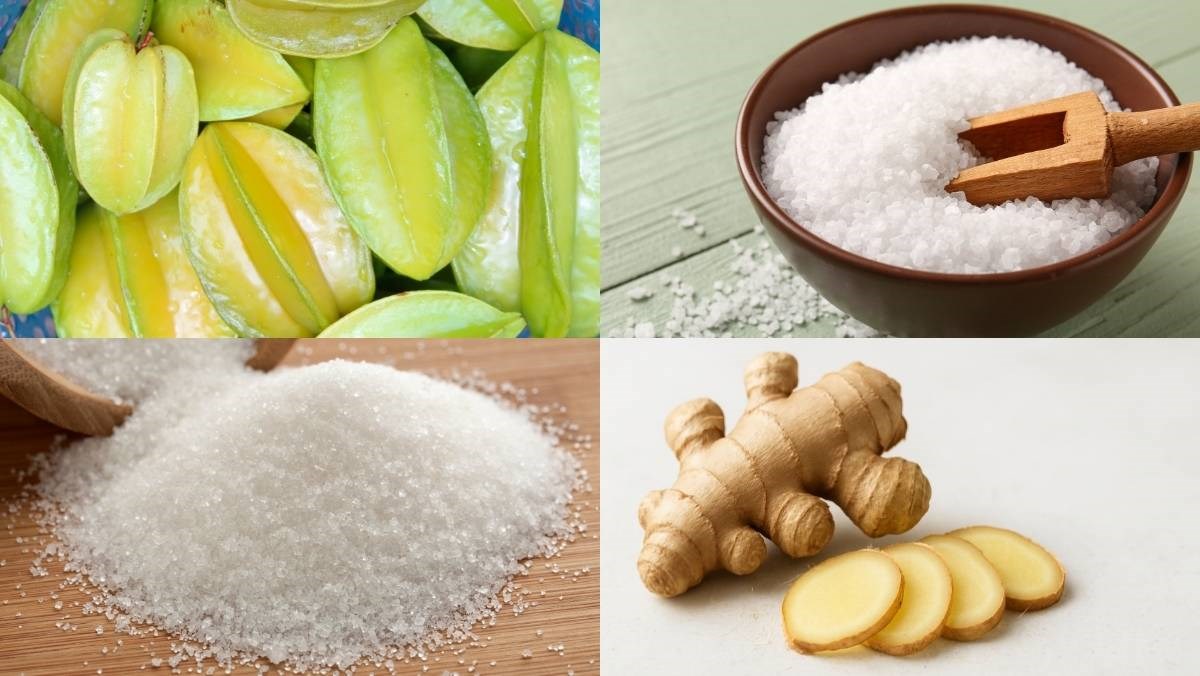 Nguyên liệu món ăn cách làm ô mai khế xào gừng chua ngọt, dẻo thơm cực hấp dẫn ngay tại nhà