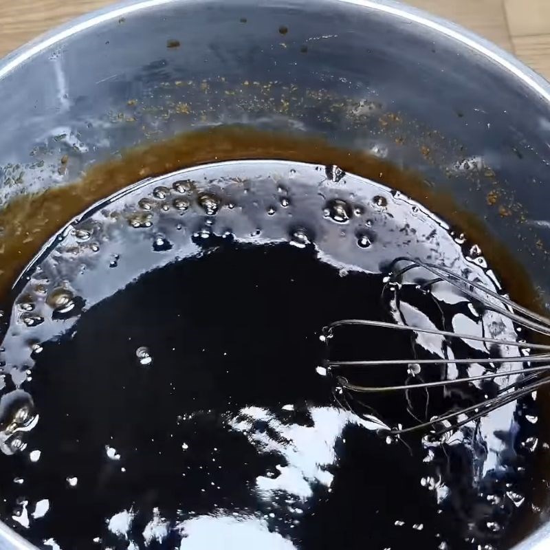 Bước 2 Cách nấu sương sáo không bị vón cục Cà phê sữa tươi sương sáo