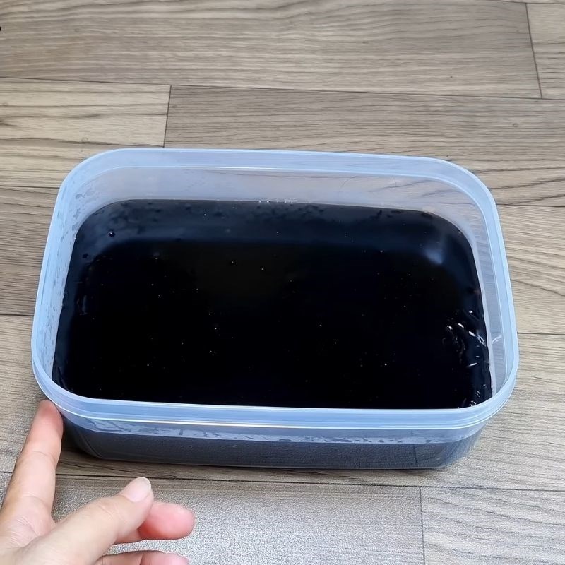 Bước 2 Cách nấu sương sáo không bị vón cục Cà phê sữa tươi sương sáo