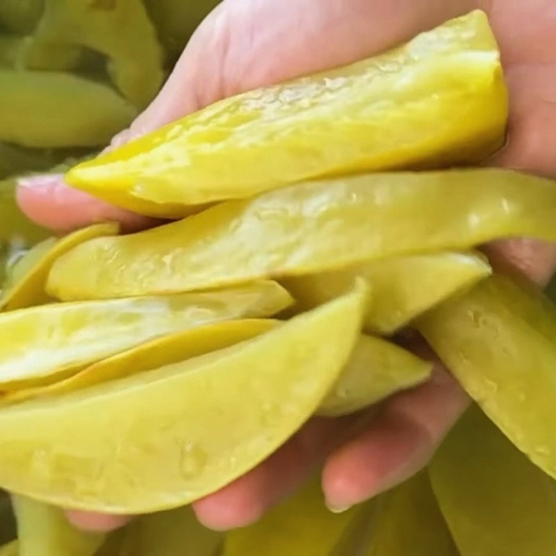 Bước 3 Chần phèn chua Ô mai khế