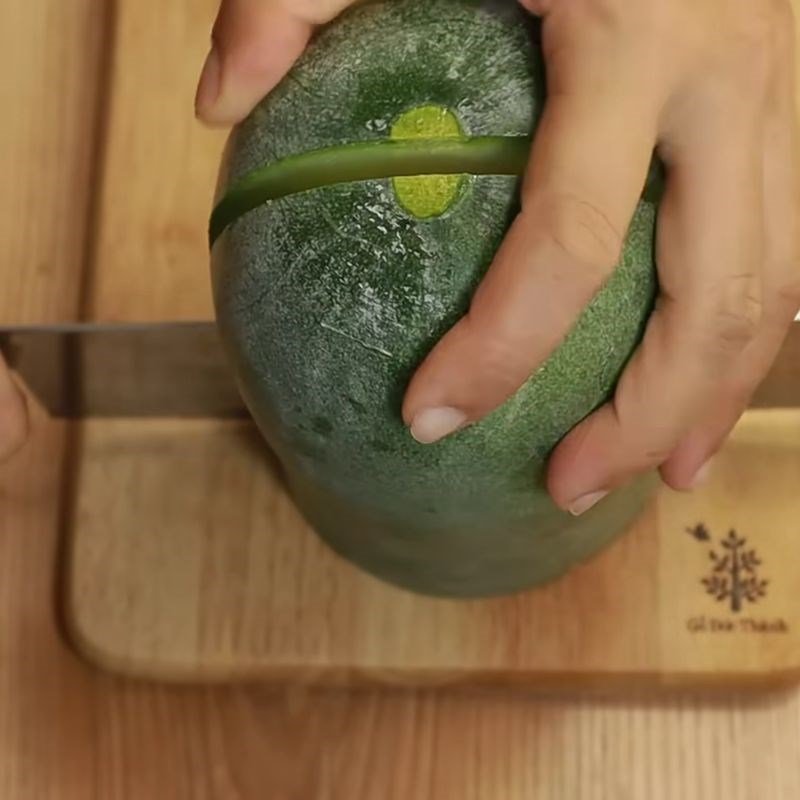 Bước 1 Chuẩn bị và sơ chế bí đao khô nước sâm bí đao