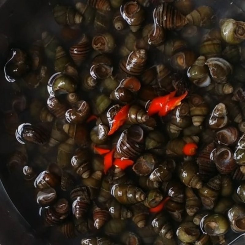 Bước 1 Hầm xương ống và sơ chế ốc, măng chua bún ốc liễu châu