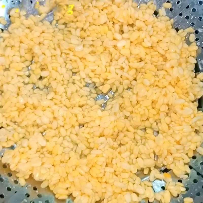 Bước 6 Hấp chín đậu xanh Chè xoa xoa hạt lựu