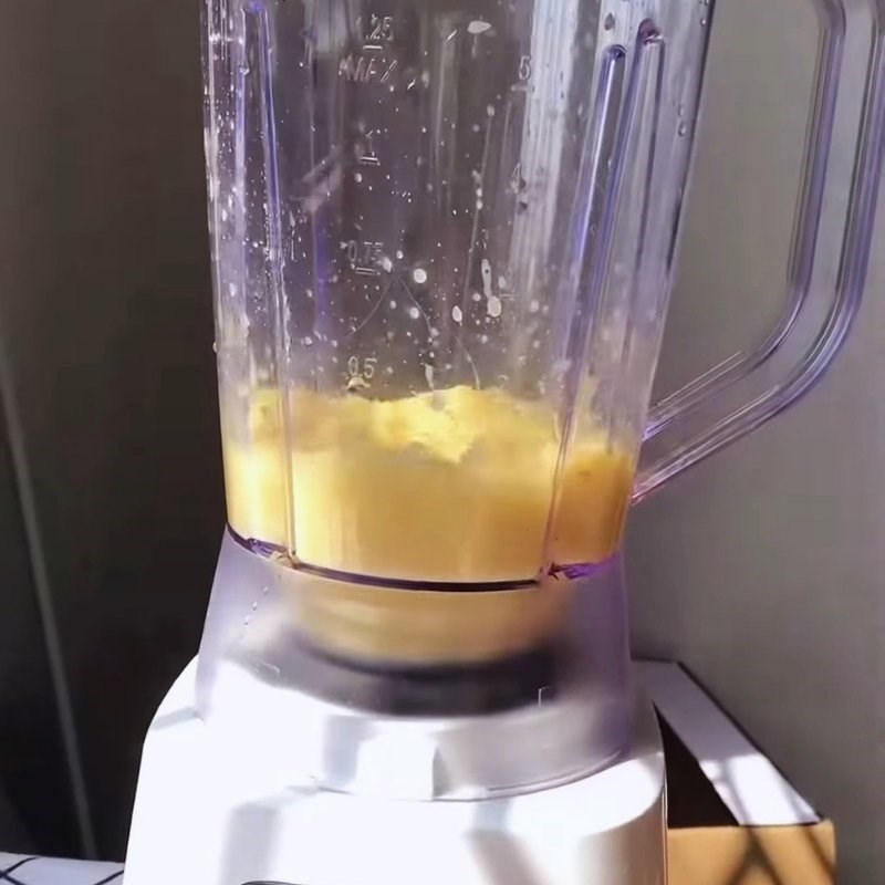 Bước 2 Hấp và xay nhuyễn đậu xanh Xôi gạo lứt