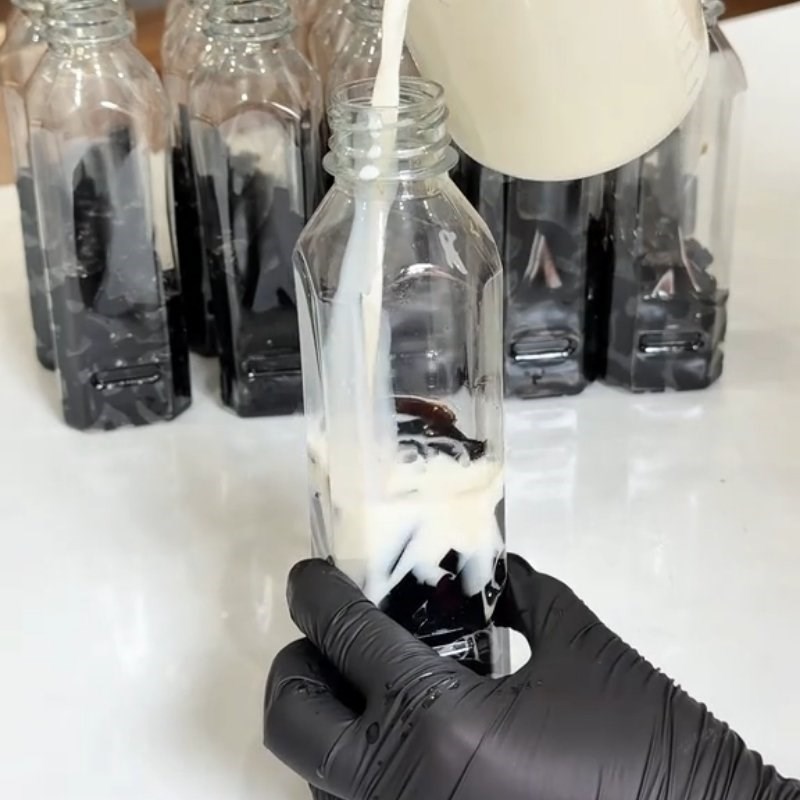 Bước 3 Hoàn thành món sữa dừa sương sáo Sữa dừa sương sáo