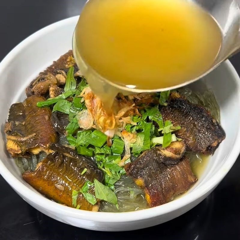 Bước 6 Hoàn thiện bát miến lươn Miến lươn Nghệ An