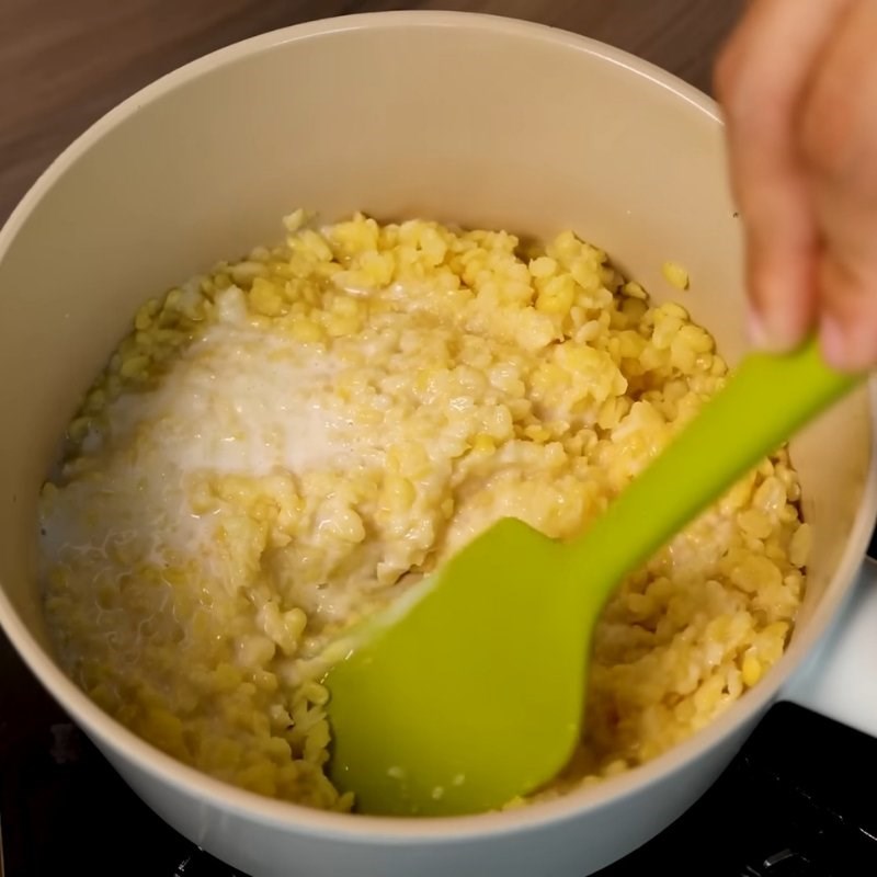 Bước 2 Làm nhân đậu xanh Bánh trôi nước