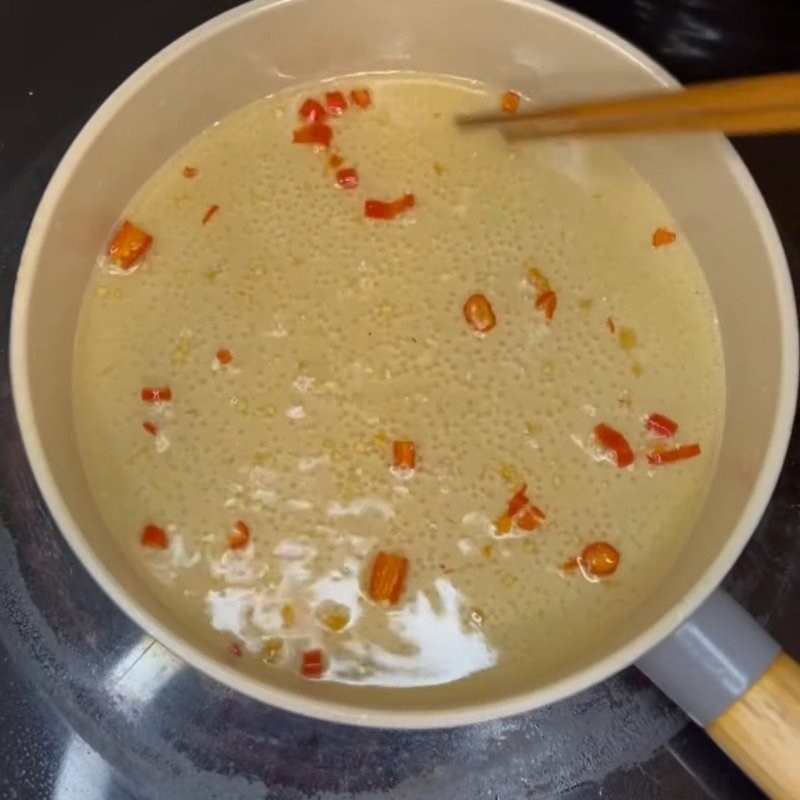 Bước 3 Làm sốt giấm đường chua ngọt Khô cá dứa chiên giấm đường