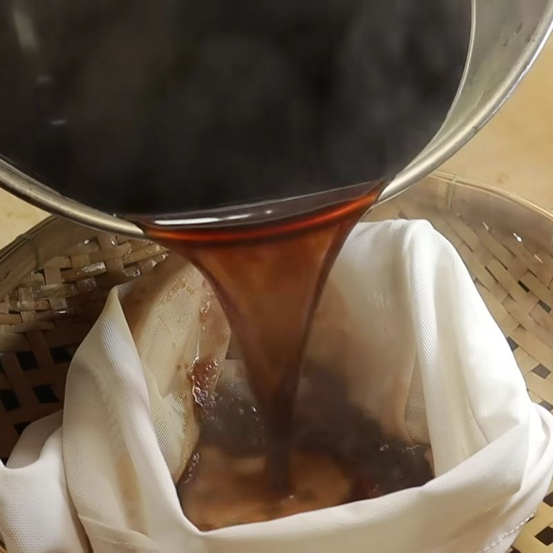 Bước 5 Lọc và bảo quản nước sâm nước sâm bí đao