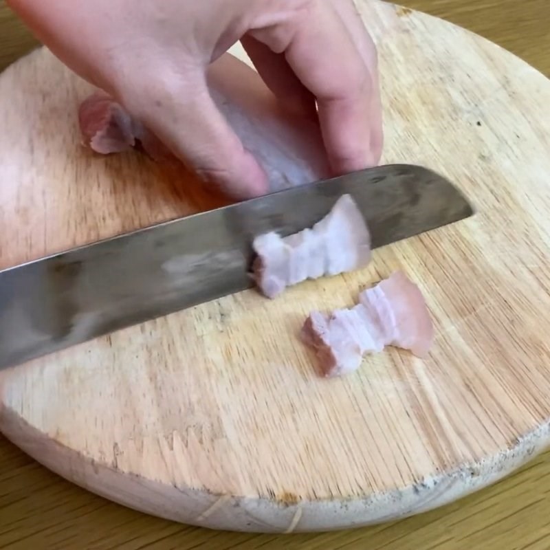 Bước 1 Luộc thịt ba chỉ thơm ngon Nộm bí xanh