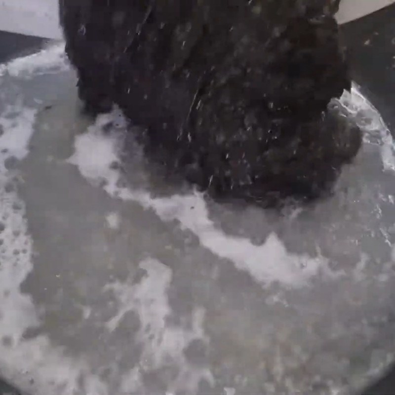 Bước 3 Nấu canh rong mứt khô thanh đạm Canh rong mứt nấu tôm tươi