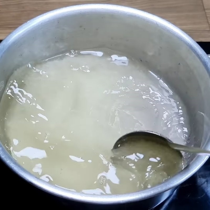 Bước 4 Nấu nước đường Cà phê sữa tươi sương sáo