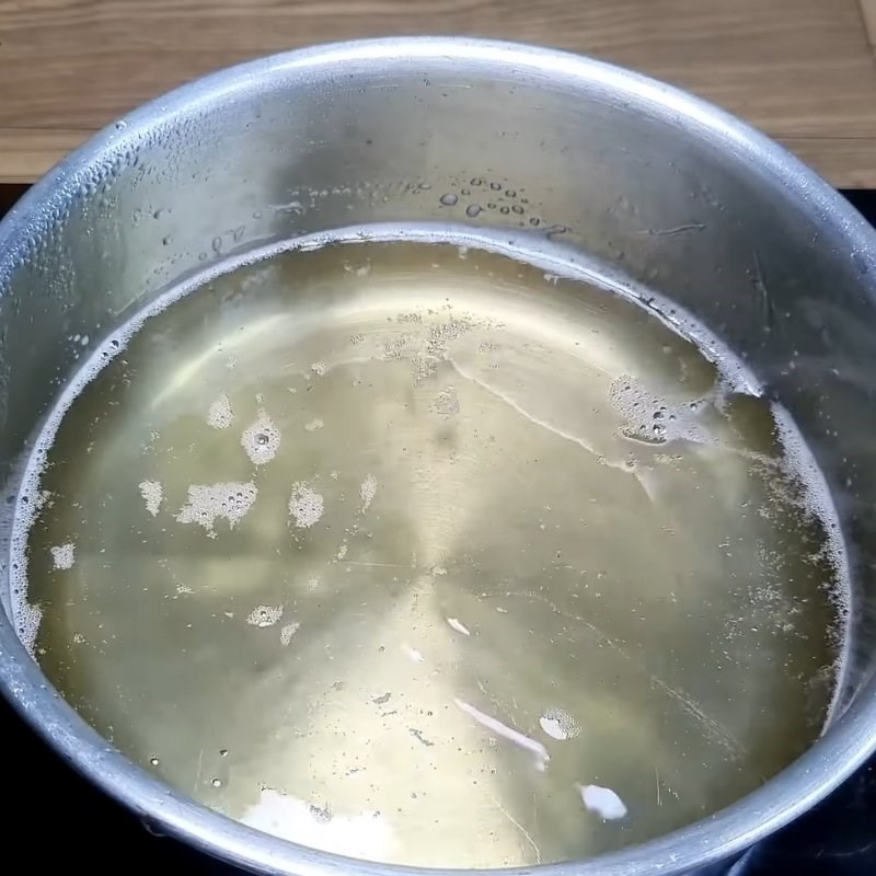 Bước 4 Nấu nước đường Cà phê sữa tươi sương sáo