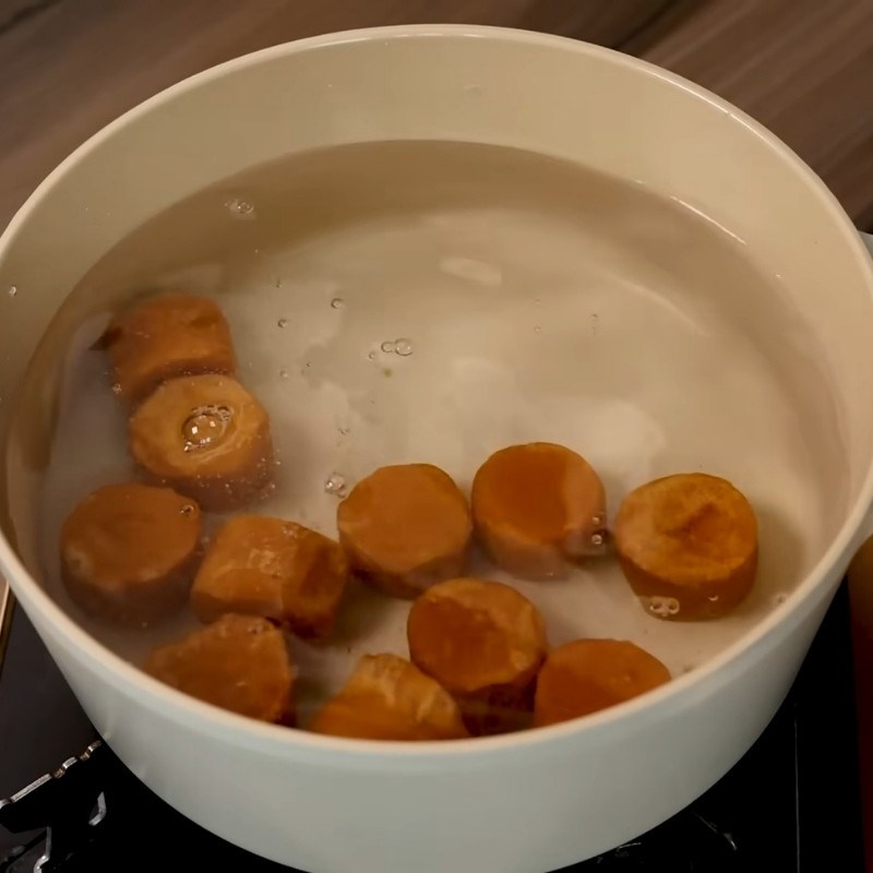 Bước 3 Nấu nước đường gừng Bánh trôi nước